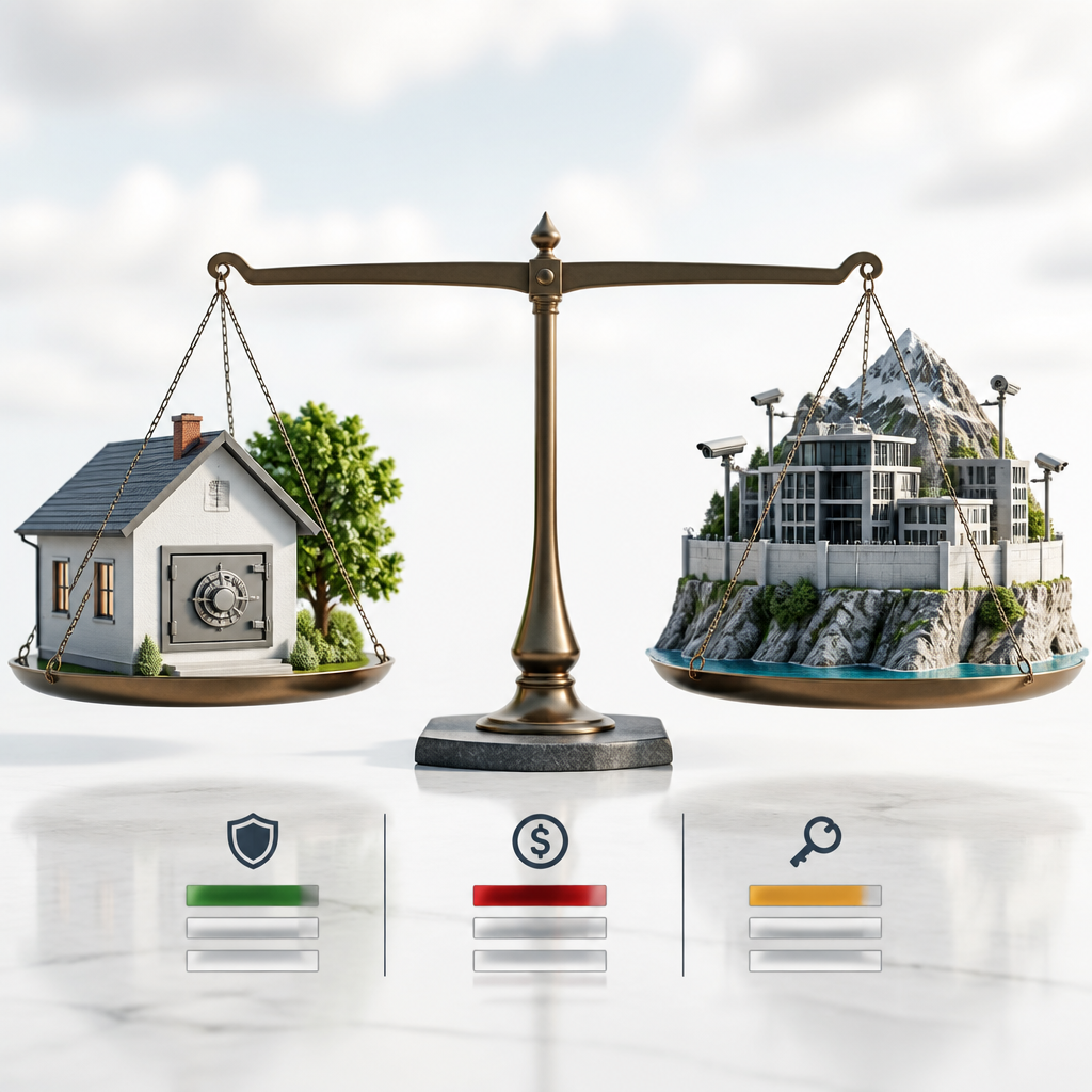 Illustration 2 – Tresor vs. Zollfreilager: Dein Gold im Krisenfall sicher?